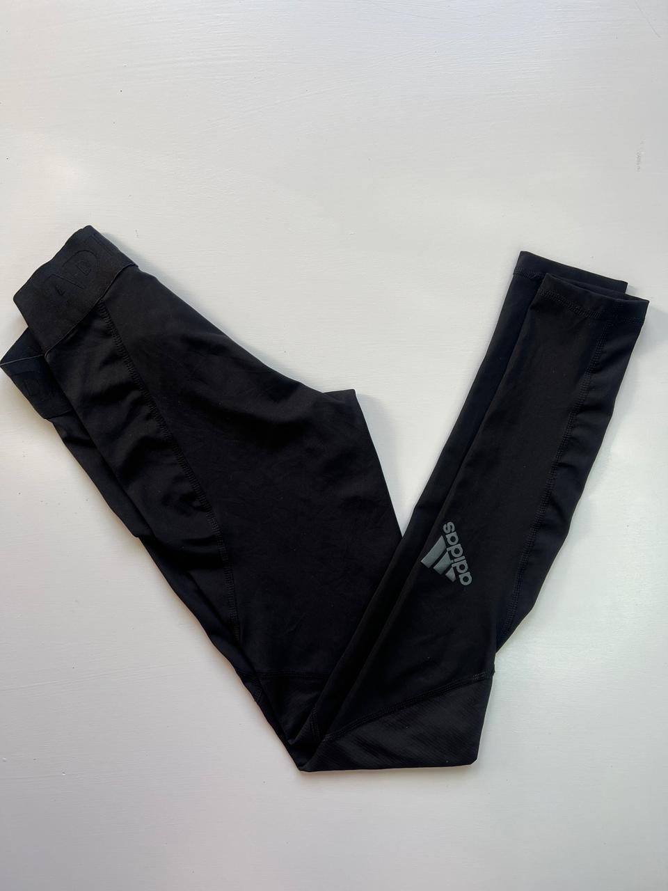 Adidas Black Leggings with Stretch Straps XS