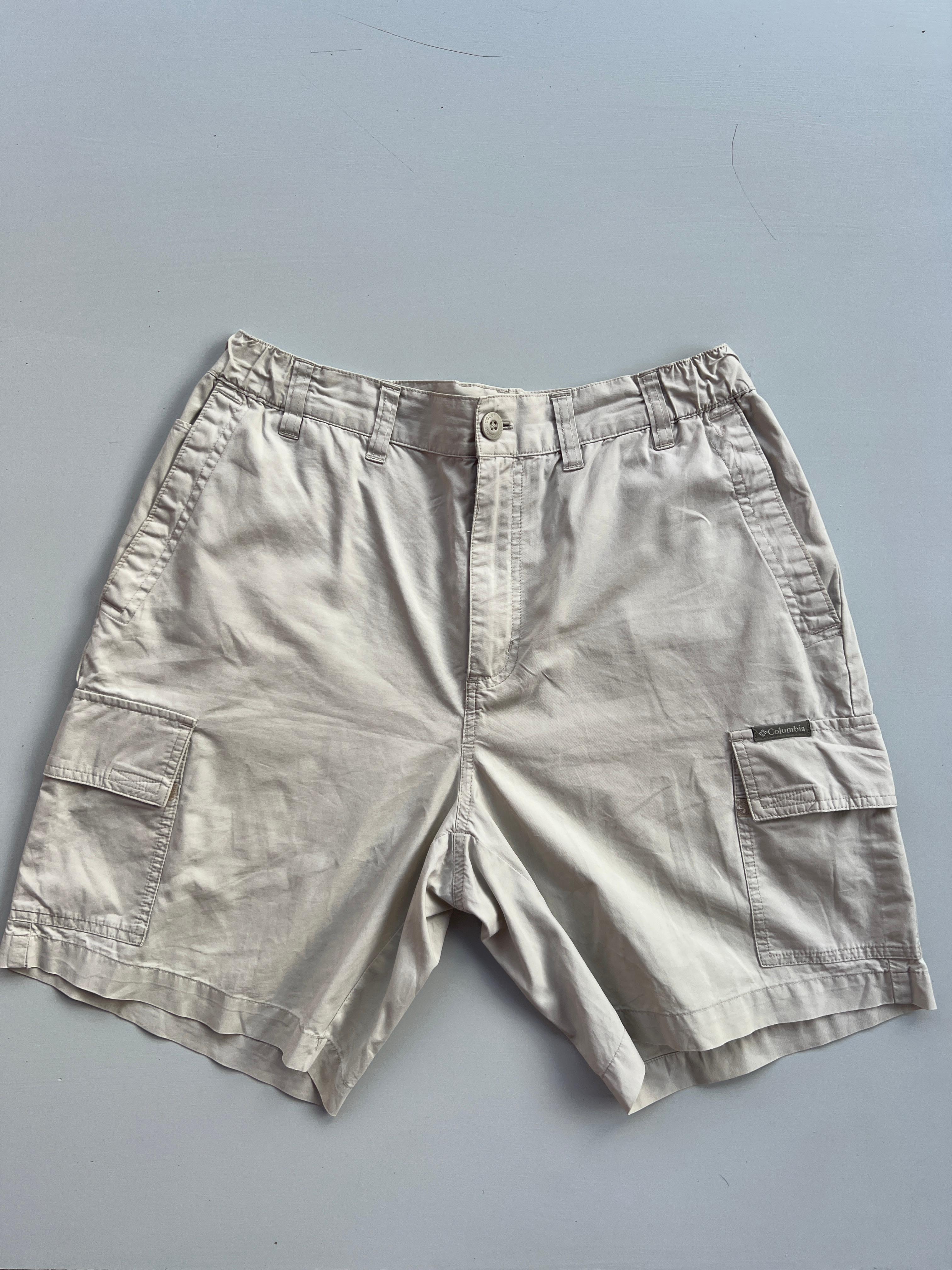 Light Beige Columbia Cargo Shorts (M-L)