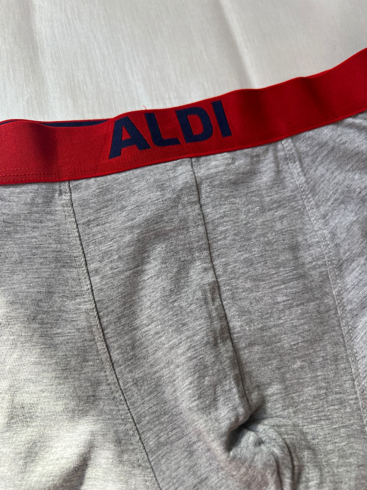 Aldi Grey Cotton Boxer Briefs (L)