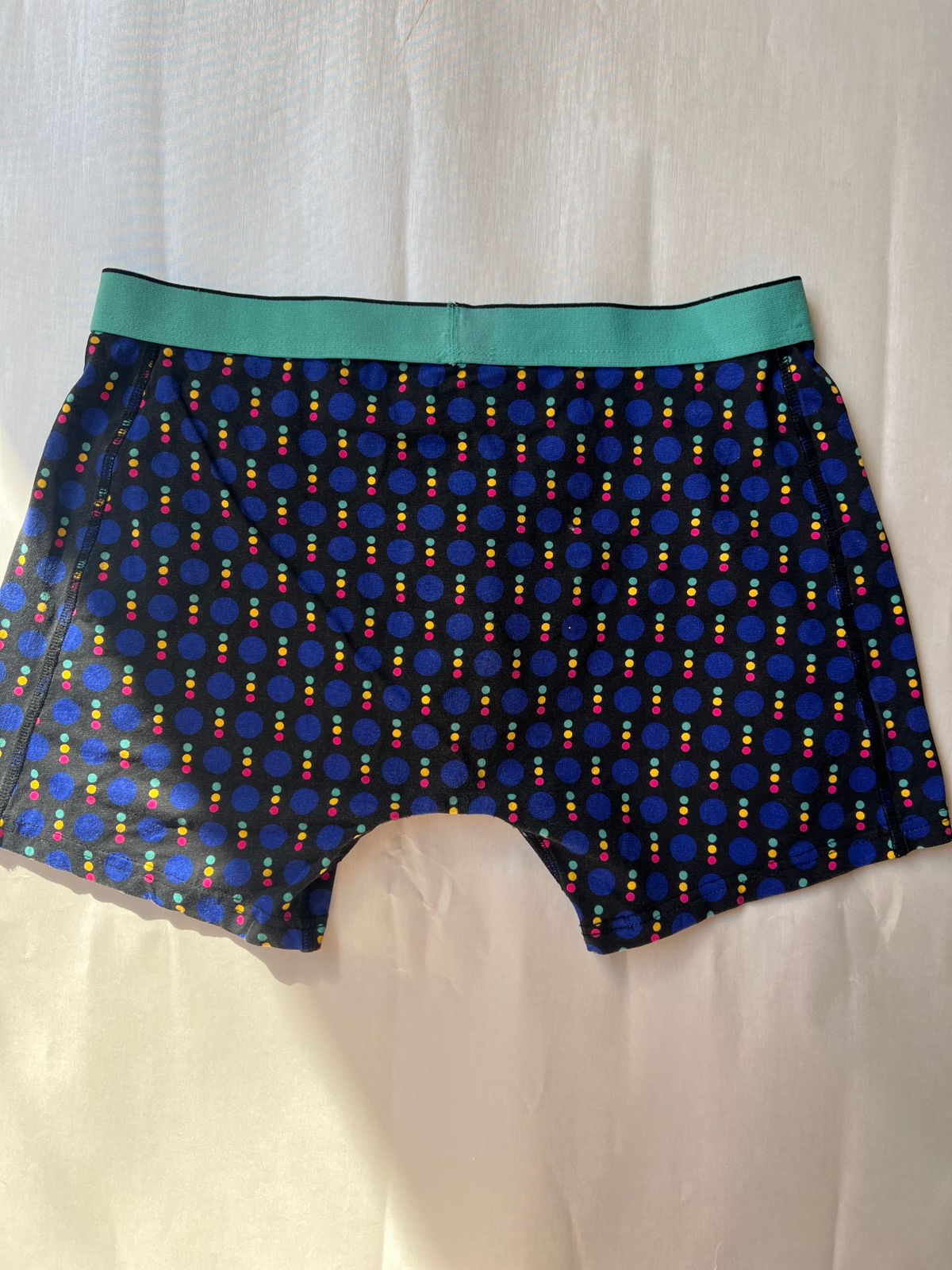 Fundamentals Navy Boxer Briefs – Polka Dot Print (L)