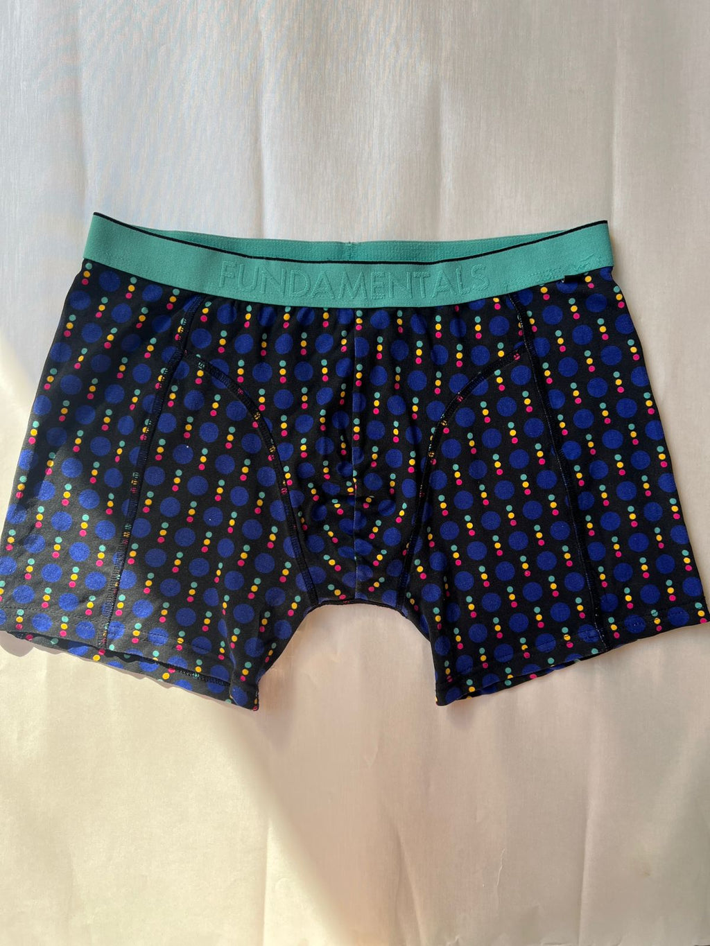 Fundamentals Navy Boxer Briefs – Polka Dot Print (L)