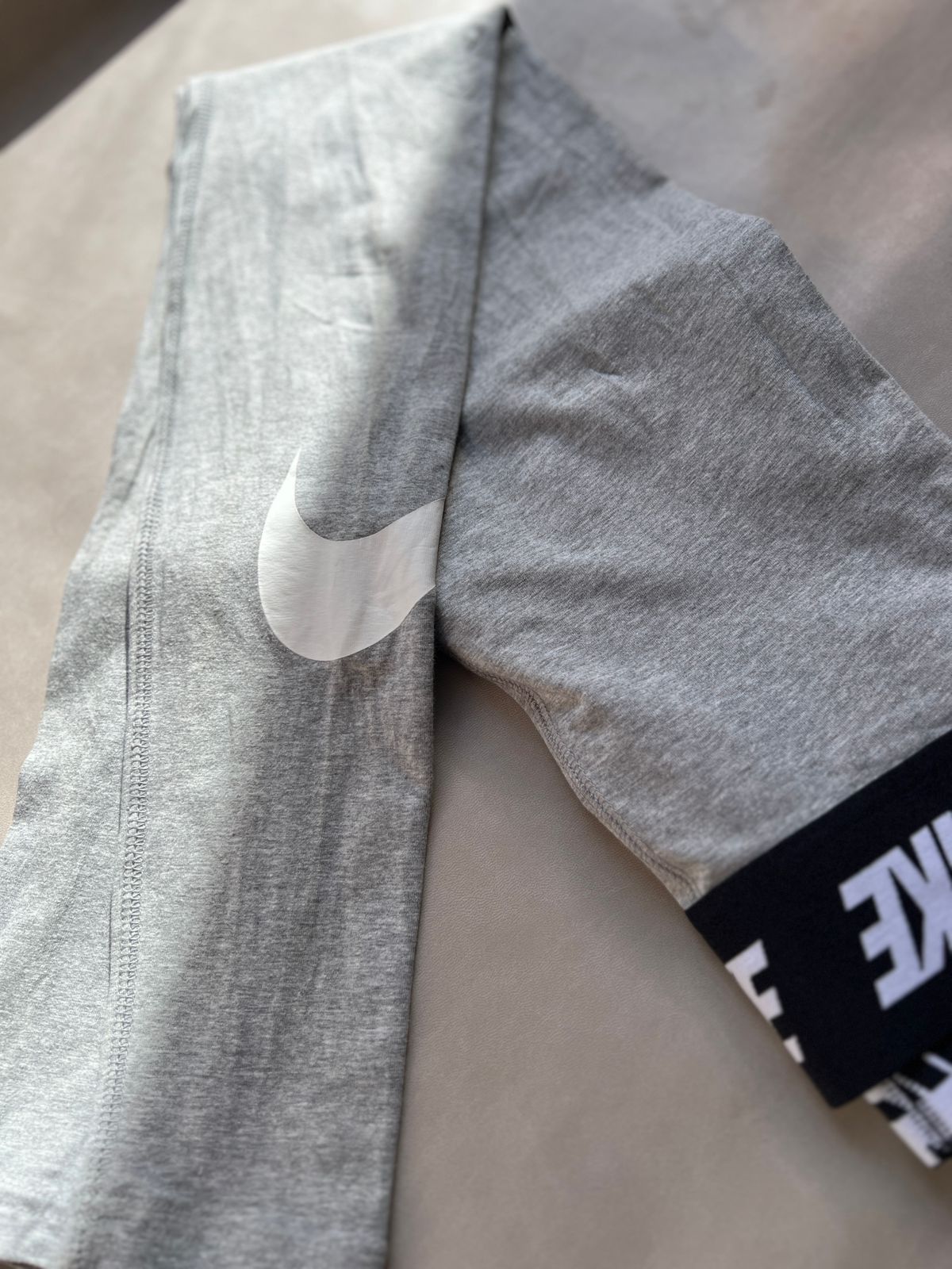 Nike Grey Logo Leggings (S)