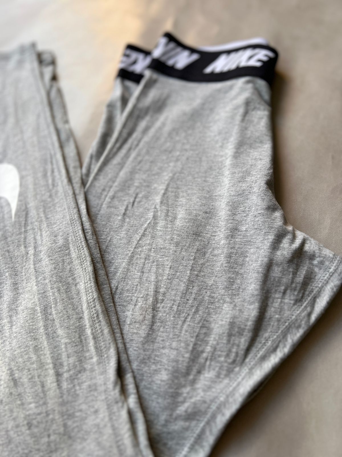 Nike Grey Logo Leggings (S)