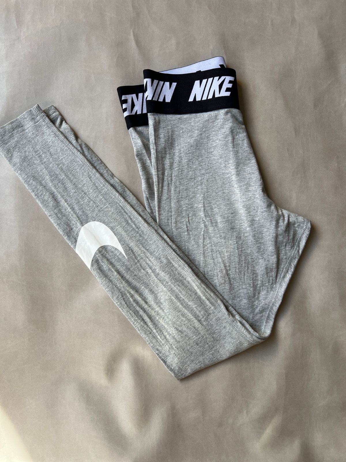 Nike Grey Logo Leggings (S)