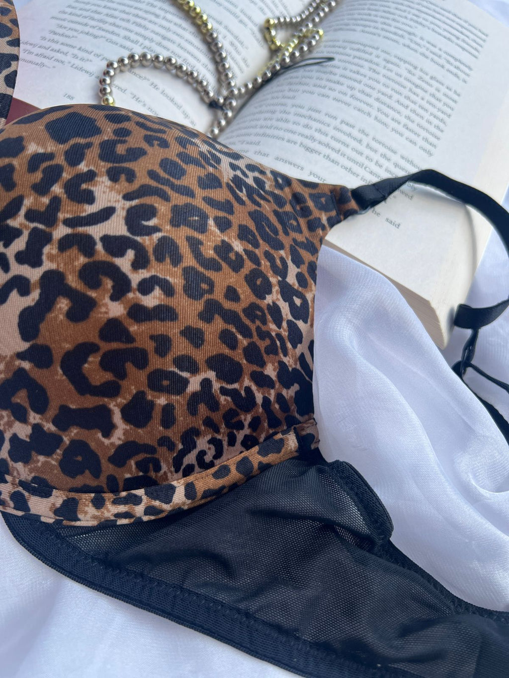 Leopard Print Push-Up Ba (80)