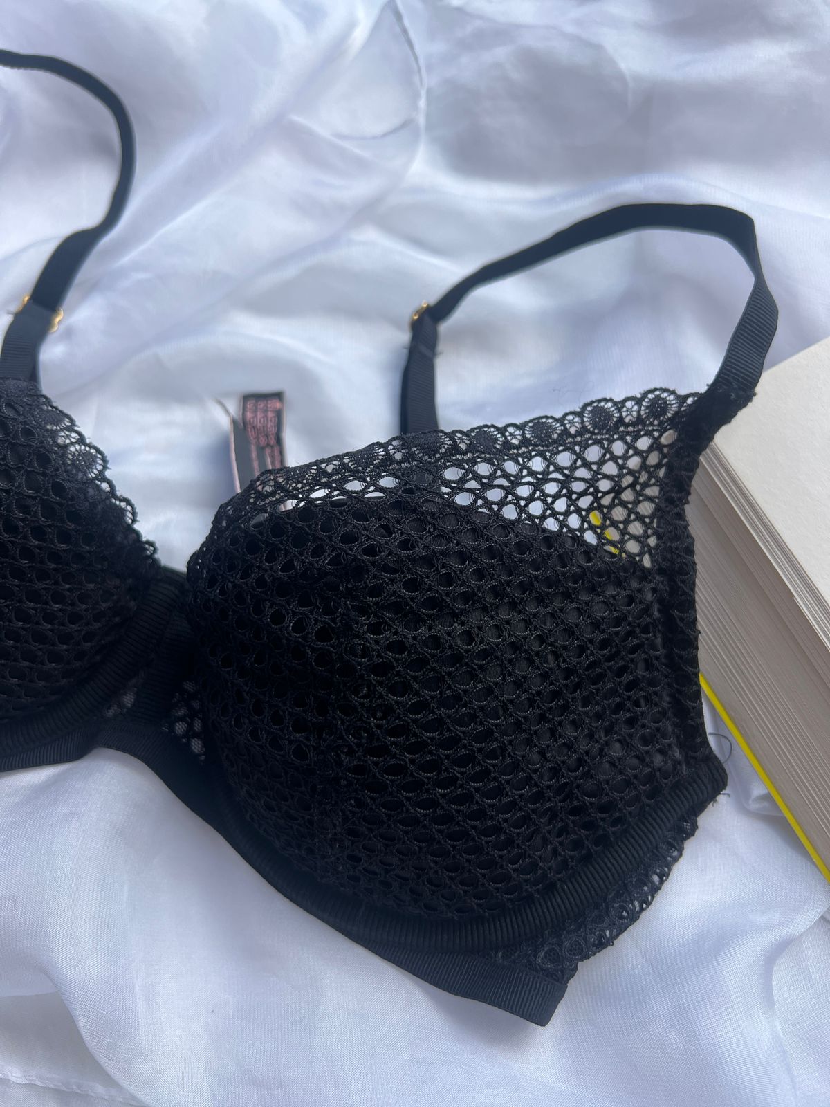 VICTORIA'S SECRET Black Mesh Circle Bra (70)