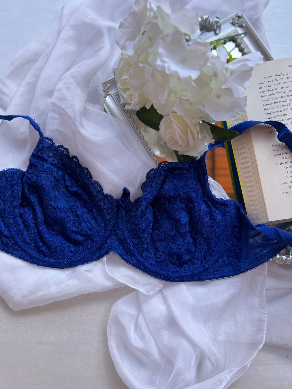 Royal Blue Underwire Bra - POUR Moi (80)