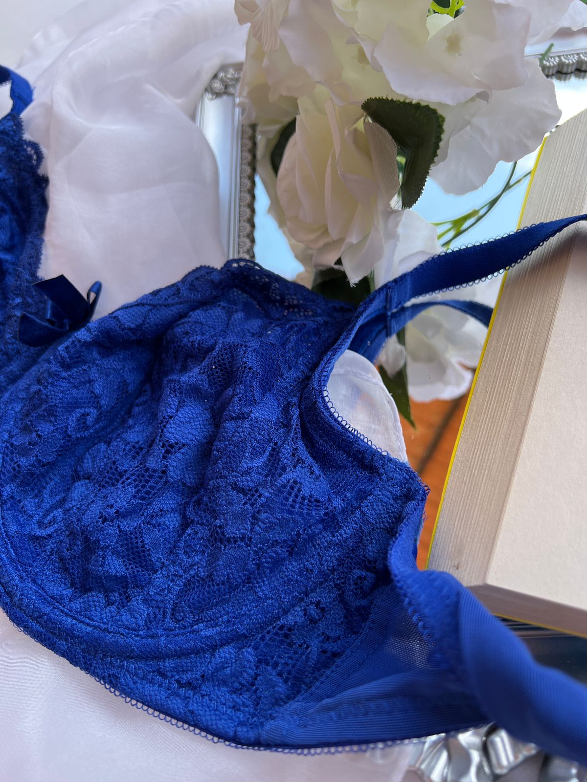 Royal Blue Underwire Bra - POUR Moi (80)