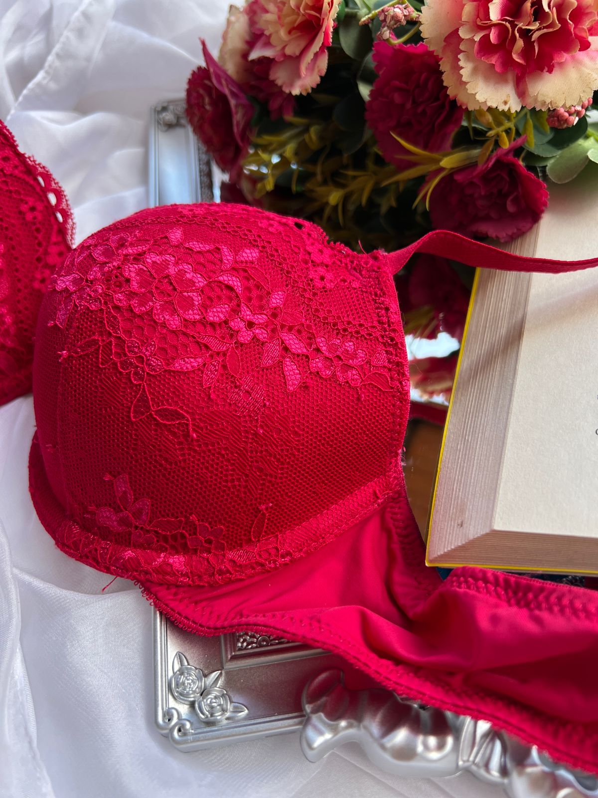 DUNNES STORES Crimson Red Bra (65)