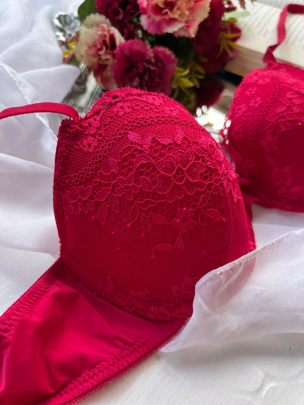 DUNNES STORES Crimson Red Bra (65)