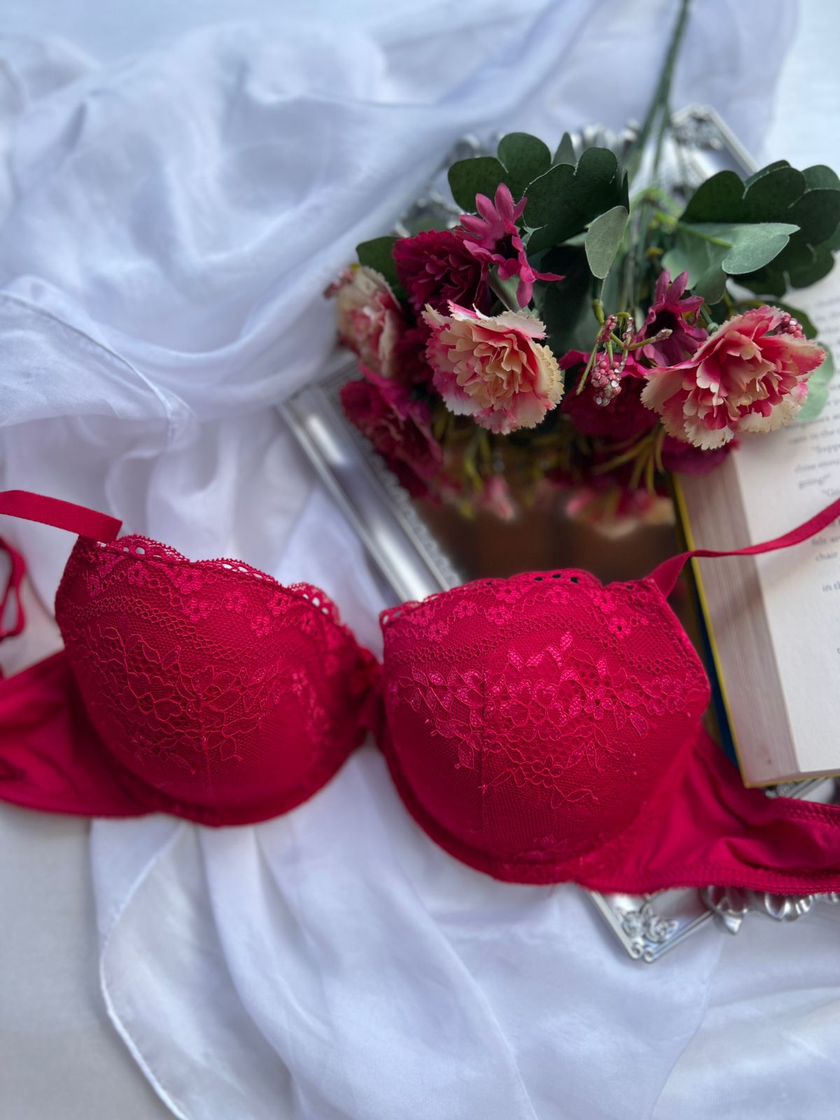 DUNNES STORES Crimson Red Bra (65)