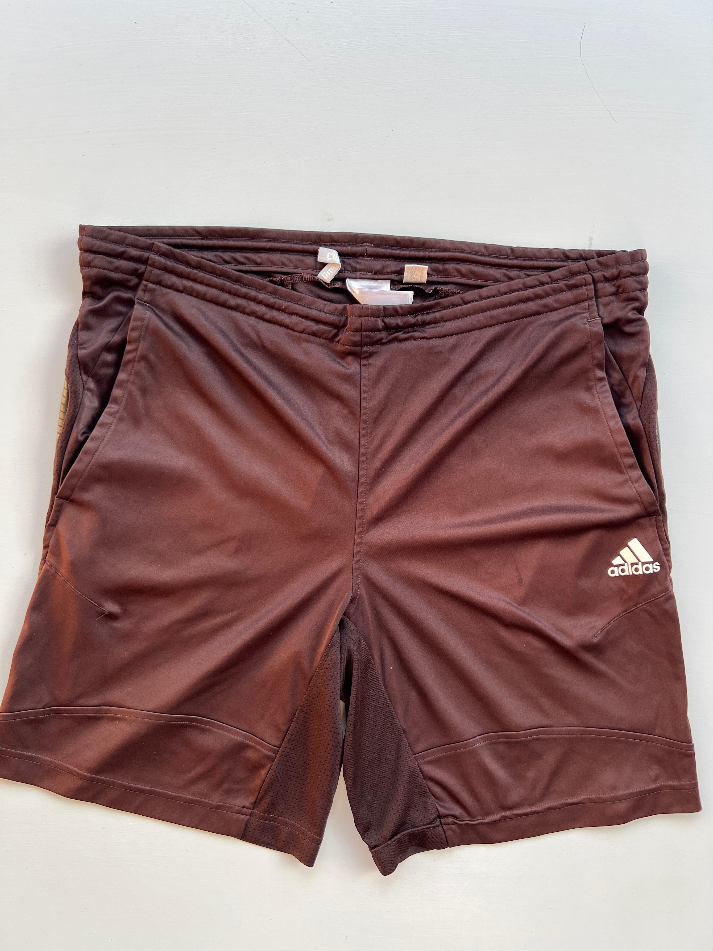 Dark Burgundy Adidas Shorts