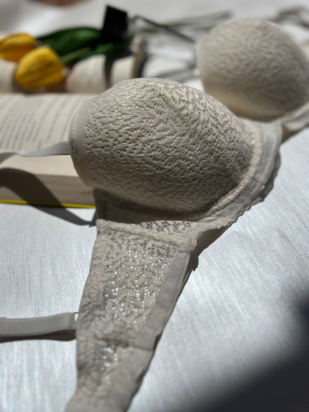 Ivory Lace Push-UP Bra (70)