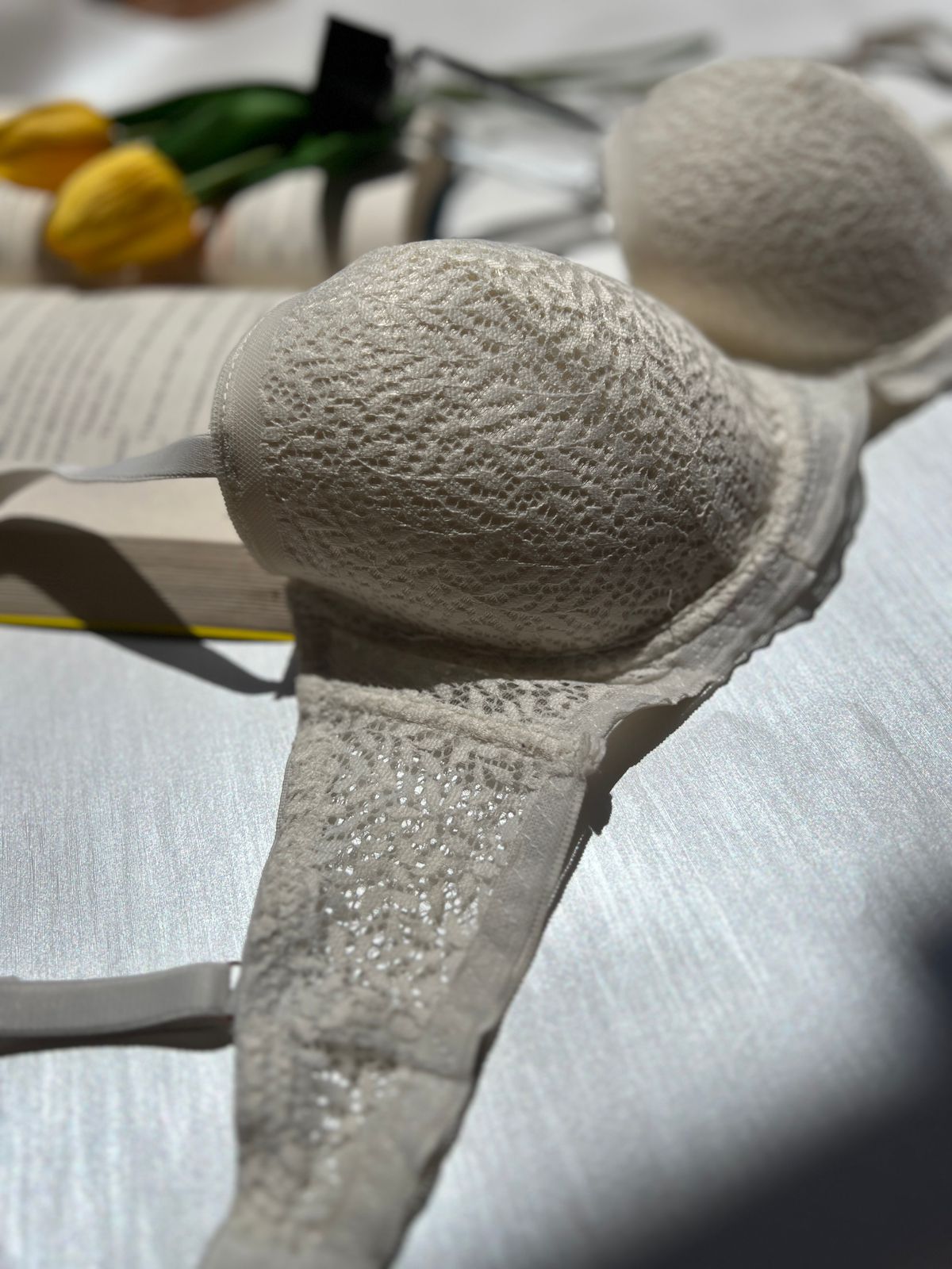 Ivory Lace Push-UP Bra (70)