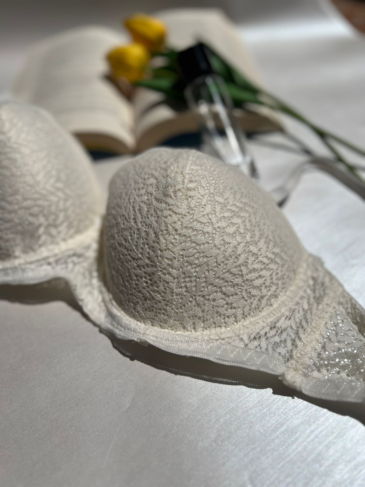 Ivory Lace Push-UP Bra (70)